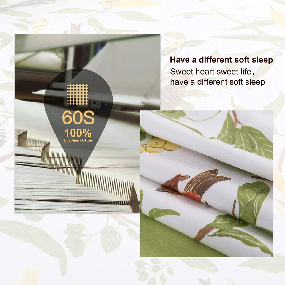 Funda nórdica tamaño king 3 piezas juego de cama floral de granja estilo pastoral cla... Foto 4 de 4