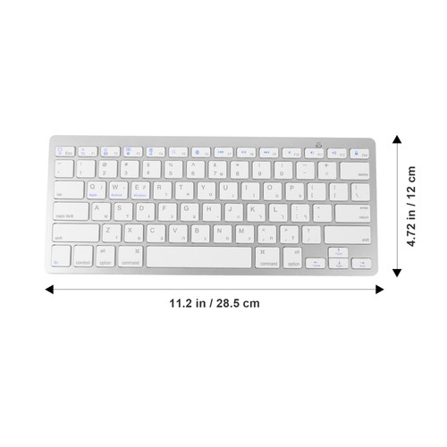 Wireless Keyboard Plastic Israeli Hebrew Silent Keyboard Computer Accessory - 第 5/12 張圖片