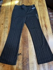 Simply Vera Wang Womens Pants Multicolor Small Bootcut Pull On Plaid Rayon Blend