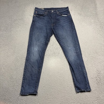 LEvis 512 Jeans Men's Size 34x30 Blue Premium Big E Mid Rise Straight Leg Denim