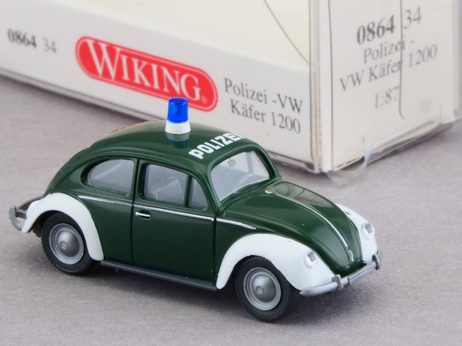 Wiking 086434 VW Volkswagen Beetle 1200 Police 1:87 Mint! OVP