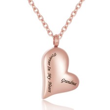 Forever in My Heart Cremation Jewelry for Human Ashes DadMomGrandpaGrandma - 01