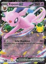 Espeon ex Double Rare ME: 30th Celebration 070/128 NM