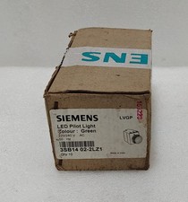 Siemens 3SB14 02-2LZ1 LED Pilot Light Colour : Green 220/240 V 50 Hz (LOT OF 10)