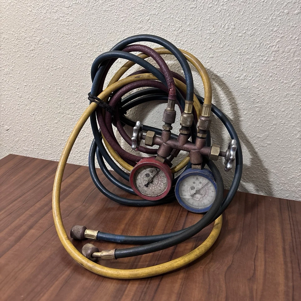 Medidores colectores de climatización Robinair vintage Foto 2 de 4