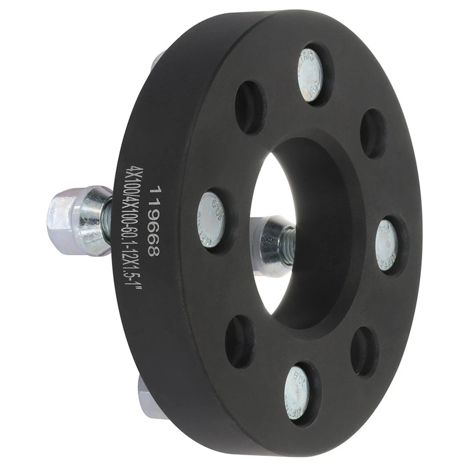 Espaciadores de rueda 4p 1"4x3,94 12x1,5 para Honda Fit Toyota Chevy Mazda 4 orejetas 60,1 mm Foto 3 de 4