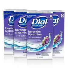 Dial Antibacterial Deodorant Bar Soap, Lavender & Twilight Jasmine 32 Bars!