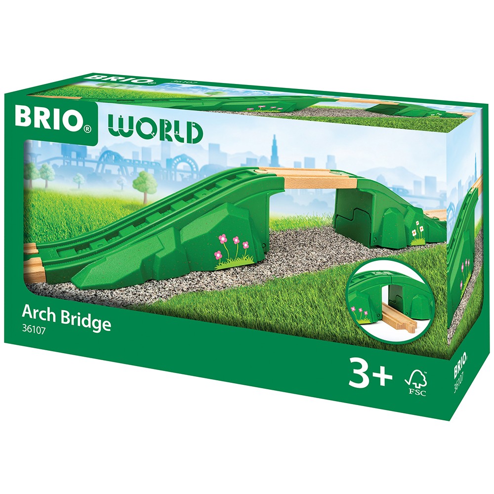 BRIO World Arch Bridge Set Wooden Railway Accessory 36107