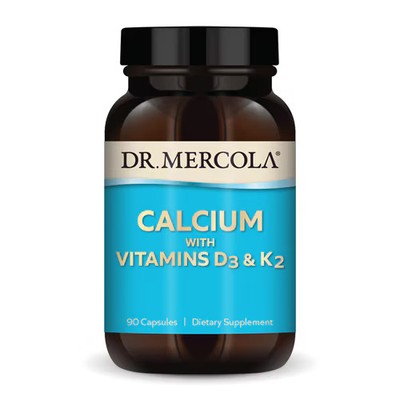 Worldwide 2 X Dr. Mercola Calcium with Vitamins D3 & K2 -- 90 Capsules