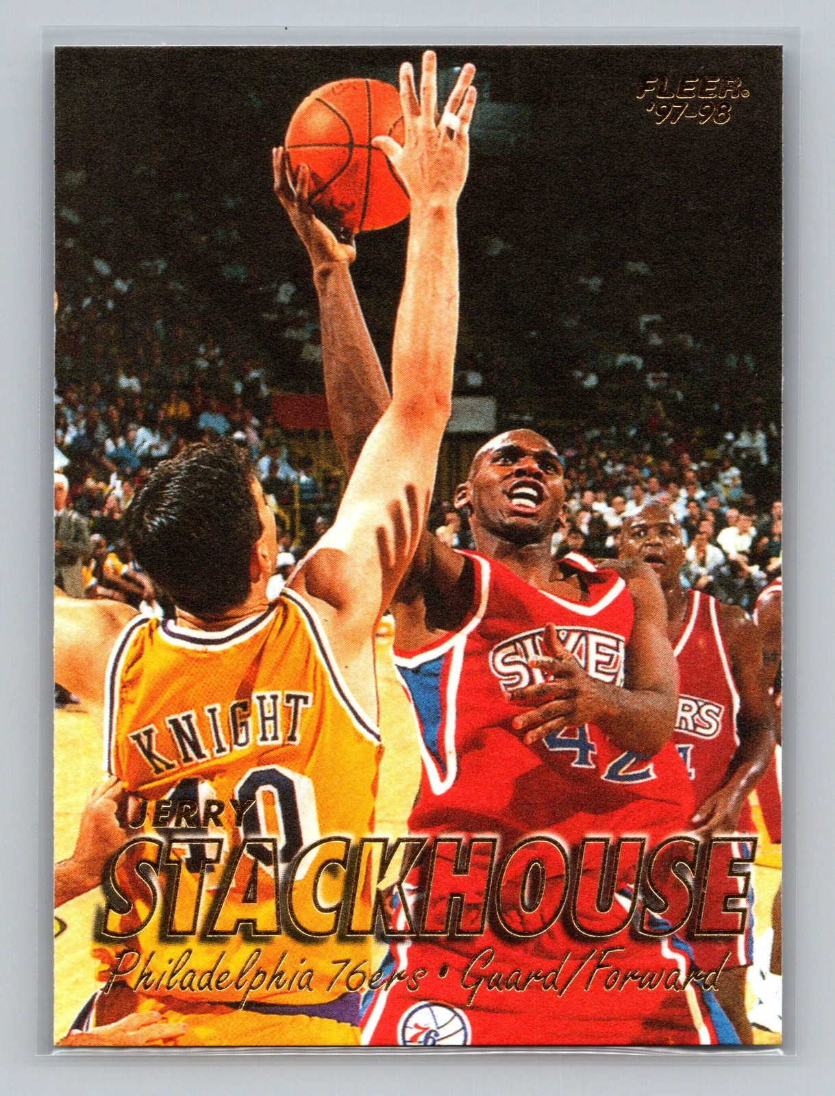 Jerry Stackhouse 42 Topps Chrome Refractor LP Sports Card