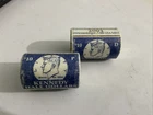 US Mint Bank Wrapped Original Rolls 2001 - P and D -Kennedy Half Dollars