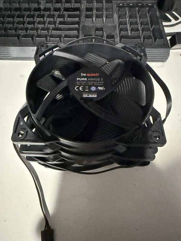 be quiet! Pure Wings 2 120mm PWM Case Fan 2000RPM 65.51 CFM Black