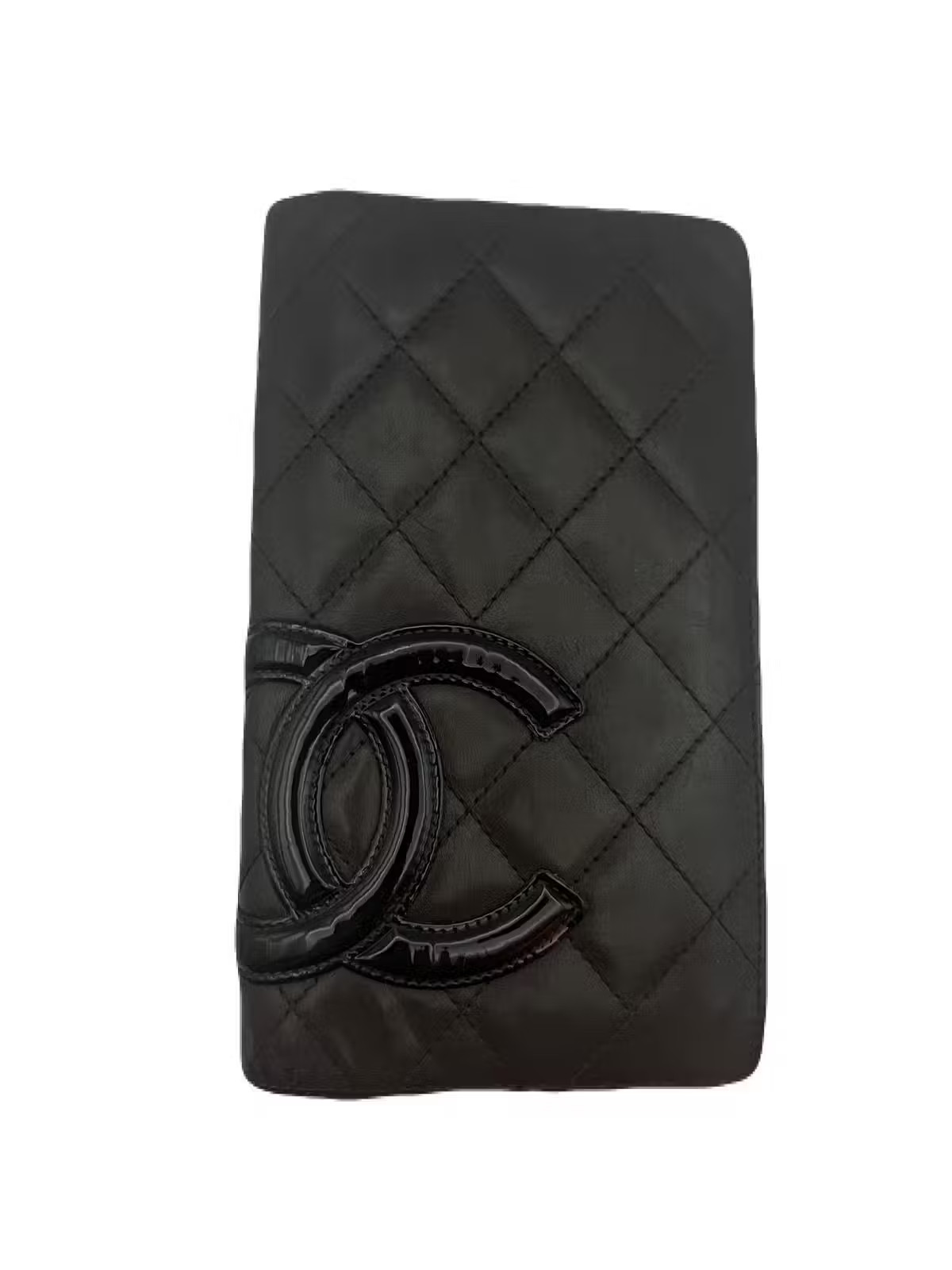 CHANEL Brown Leather Long Wallet Pre-Owned E0108-5