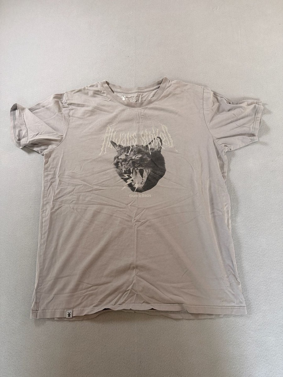 Dutch Bros Always Stoked Cat Graphic T-Shirt