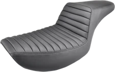 SADDLEMEN Step-Up Seat - Front Tuck-n-Roll - Black - FXR 882-09-171