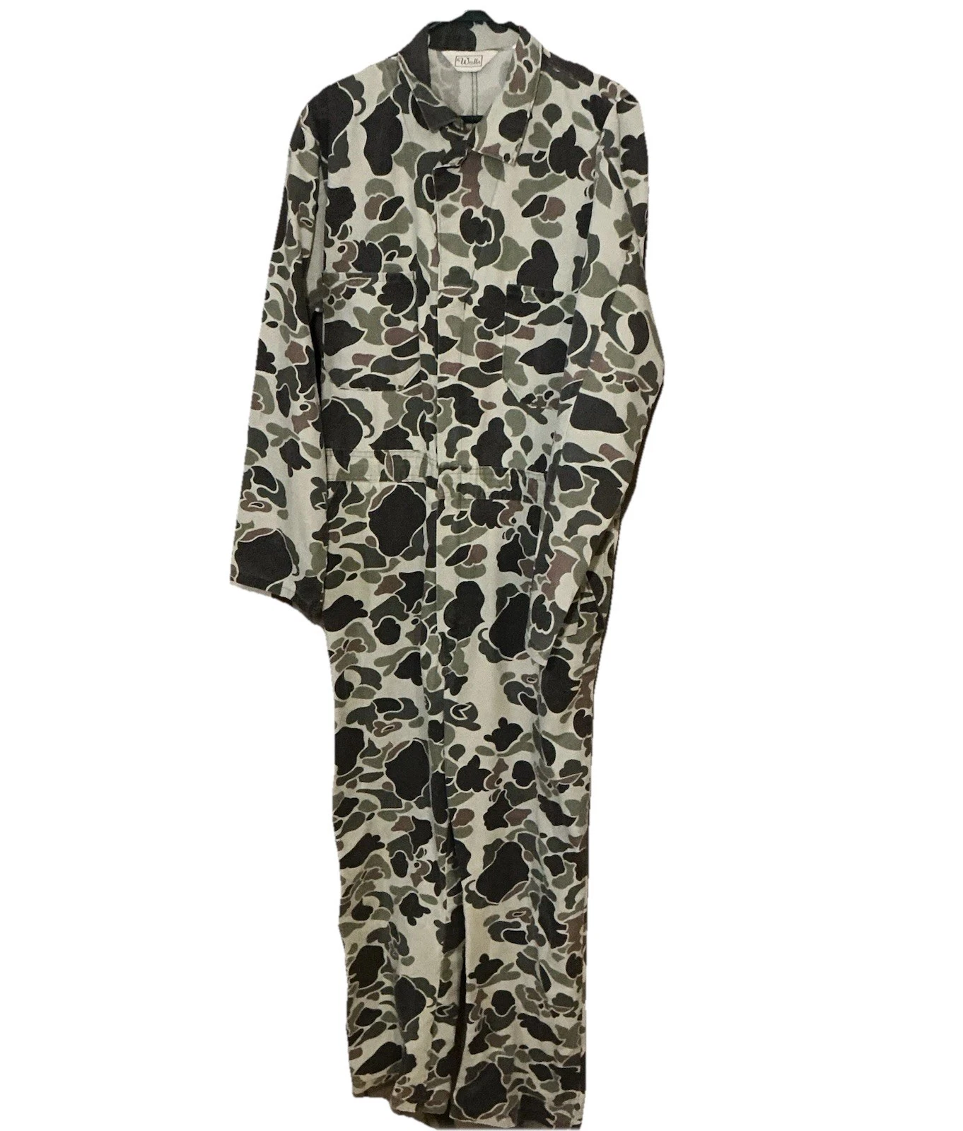 Walls One piece Zip Up Camouflage Hunting Coveralls Men Large Regular 42-44 VTG