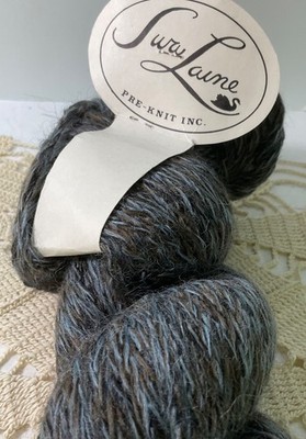 Swa Laine New Wool Yarn Unit of 1  Chainette  USA Blue/Brown Vintage Bulky