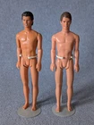 Vintage 90s Mattel Brunette Ken Doll Molded Hair Lot Of 2