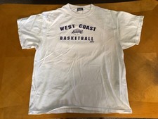LAKERS West Coast Basketball NBA Brand White  T-Shirt Size XL