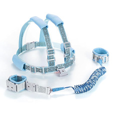 Reflective Toddler Harness with anti Lost Wrist Link- 3 in 1 Kids Safety Leashes