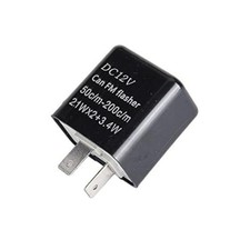 2 Pin Flasher Relay 12V Flash Adjustable Compatible LED Electronic fix CAR Motor