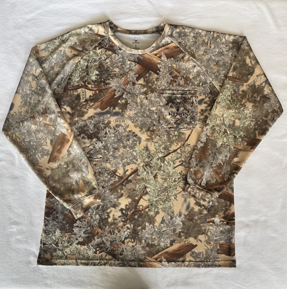 Lote de 4 camisas de caza grandes para hombre: paquete Under Armour, Realtree, King’s Camo Foto 2 de 4