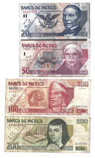 Mexico 💥1999 Banco De Mexico ... 20 / 50/ 100/ 200 pesos 💥Lot #4501