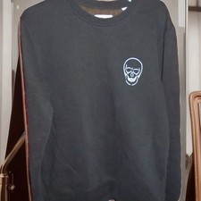 JACK  JONES SKULL LOGO CREWNECK SWEATSHIRT ADULT LARGE-