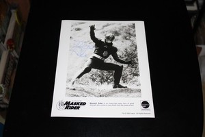 1995 Fox Kids Network Autographed Masked (Kamen) Rider Series Appearance Photo