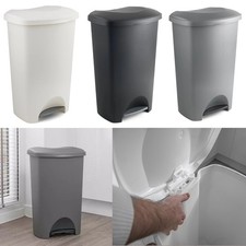 Image of Addis 50 Litre Bin Dustbin Plastic Rubbish Paper Waste Kitchen Dust Quality Bins