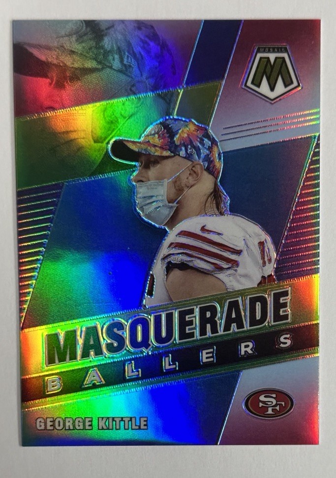 2021 Panini Mosaic Masquerade Ballers George Kittle #MB-10