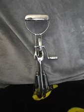 Vintage Hand Mixer Egg Beater with Crank, Stainless USA Mid Century