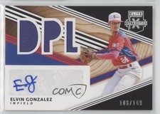 2020 Elite Extra Edition DPL Material Signatures Black Elvin Gonzalez Auto 0l2