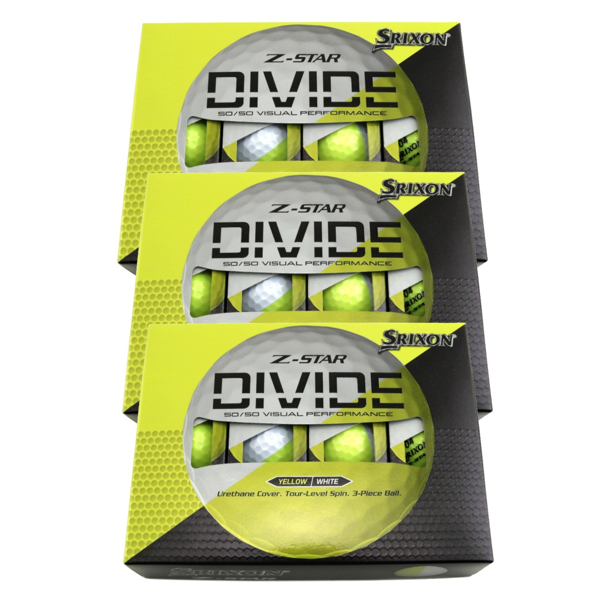 Balls - White/tour Yellow - 3 Dozens
