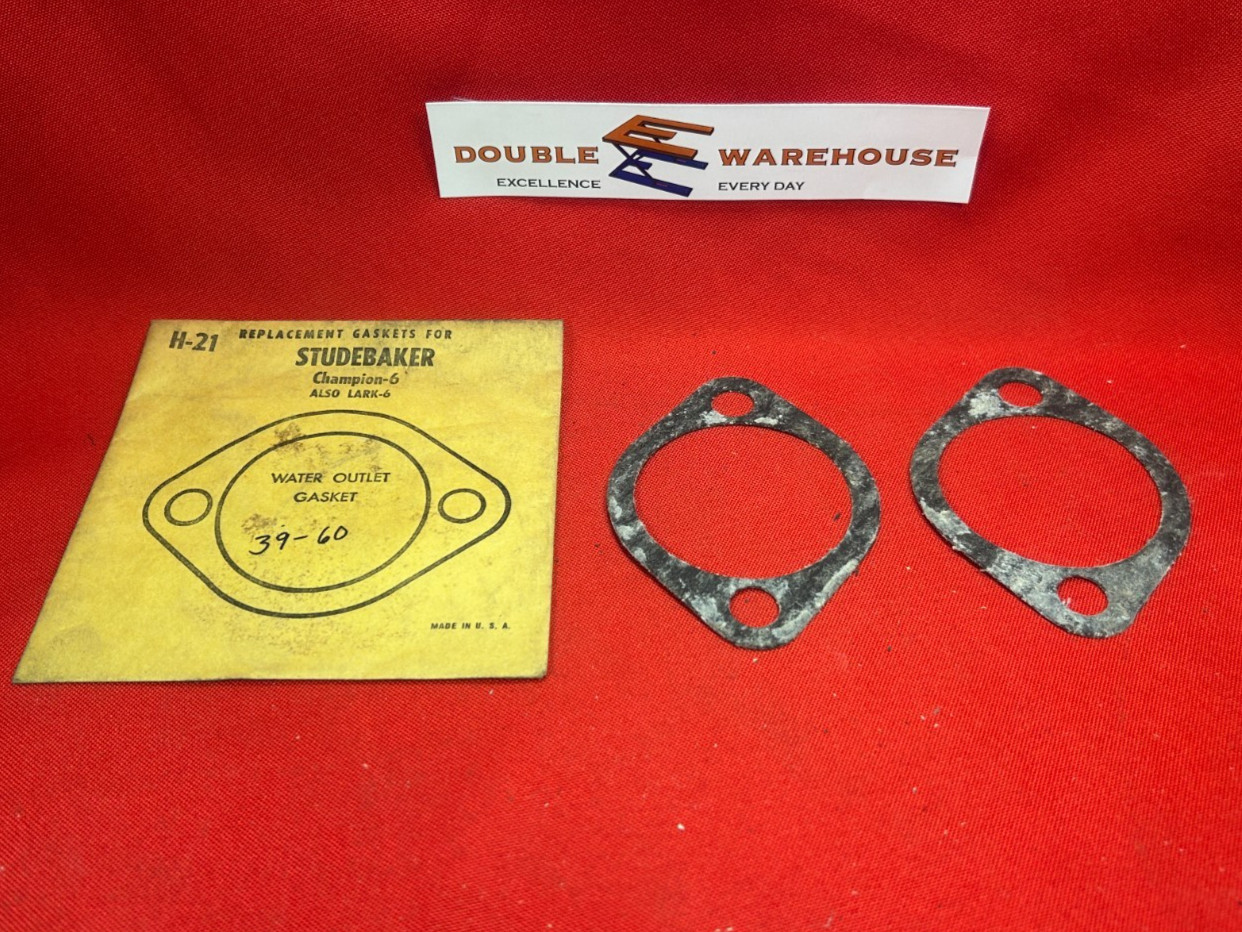 NOS 1939-1960 H-21 Gasket for Studebaker Champion-6 Lark-6 LOT OF TWO 2