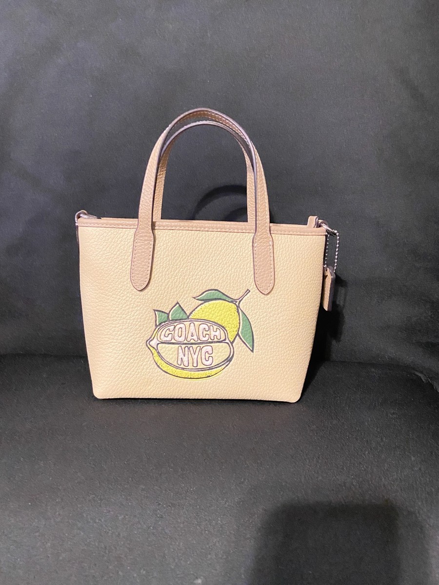 Coach City Mini Tote Bag CAK22 Lemon New York City Dopamine Fruit