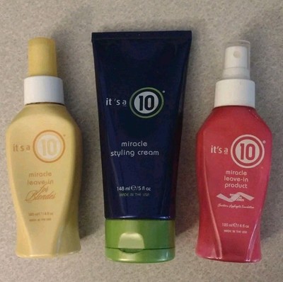 It's a 10 Ten Miracle Leave In 4oz 1) Yellow 4 Blonde or 2) Pink For Fine Hair 
