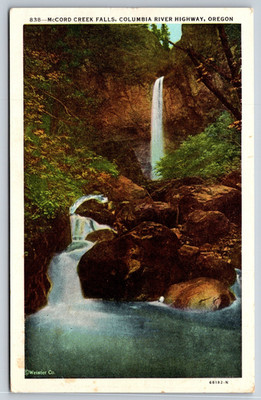McCord Creek Falls Oregon Vintage Postcard