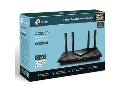 TP-Link AX3000 Multi-Gigabit WiFi 6 Router (ArcherAX55) Open Box Tested