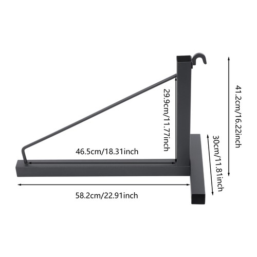 Staffa scaffale contenitore spedizione supporto contenitore triangolare 249,48 kg/550 libbre 4x - Foto 4 di 19