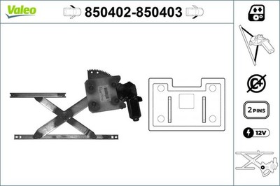 Fensterheber VALEO 850402 für SUZUKI SN JIMNY SN413 16V JB33 4WD JB43 4x4 DDiS