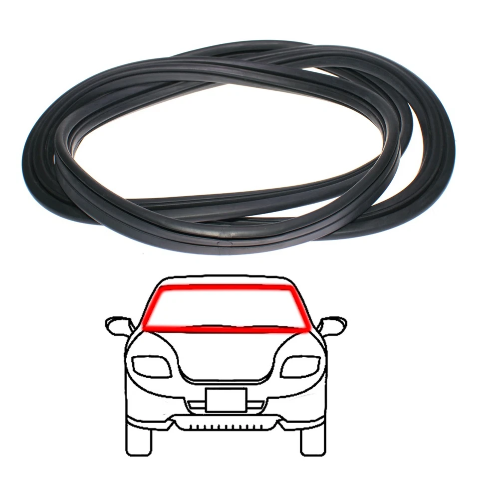 Vedação de tira meteorológica para pára-brisa dianteiro compatível com Mercedes Benz W116 280S 280SE 350SE 72-80 - Imagem 4 de 4