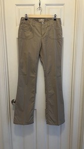 London Jean Chino Women’s Christie Fit Pants Size 8 Khaki Tan Straight Leg