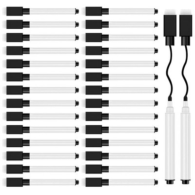 Whiteboard Marker 30 Stück magnetisch schwarz Abwischbar feine  Büro Schule