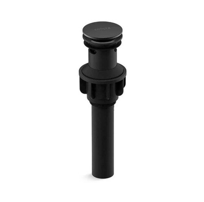 #ad KOHLER Standard Clicker Drain with Overflow in Matte Black K RH1274364 BL $15.99