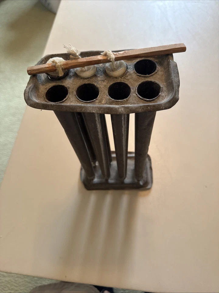 Antique Tin Candle Mold 8 Tube Rustic Farmhouse Homestead - Image 2 of 3
