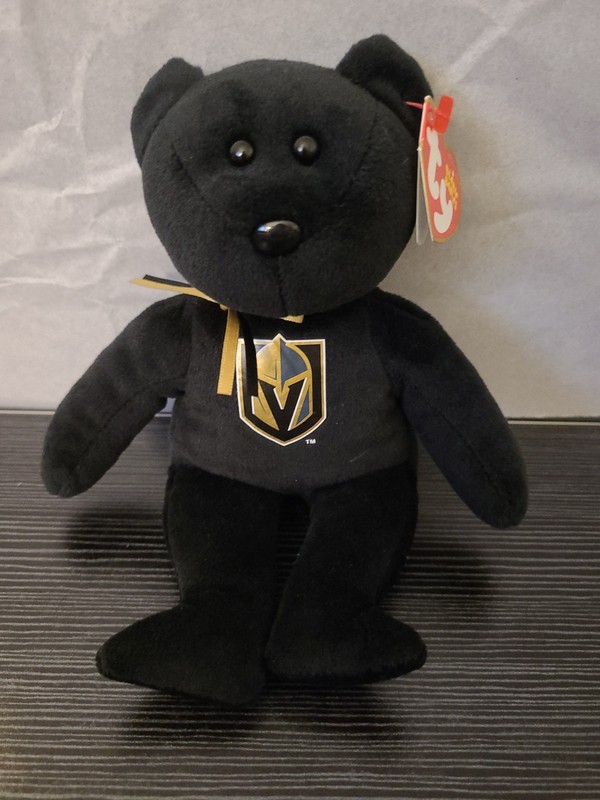 Las Vegas Golden Knights Beanie Babies Bear- NEW-TY-NHL Hockey-Stanley Cup Champ