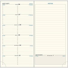(TG. 9x17,5) Exacompta 17840 - Ricarica per agenda Espace 17 con pagina settiman