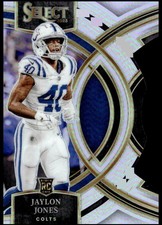JAYLON JONES 2023 PANINI SELECT SILVER PRIZMS DIE CUT RC PREMIER LEVEL COLTS HY2