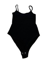 FOREVER 21 Bodysuit Spaghetti Straps Black size S